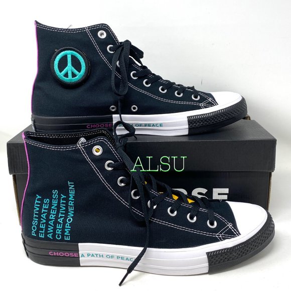 Converse Chuck Taylor AS High Canvas Black Sneakers Men's Size 166535F - Picture 4 of 8